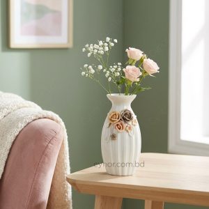 Ceramic Porcelain Vase Floral Design