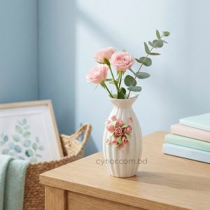 Floral Design Ceramic Porcelain Vase