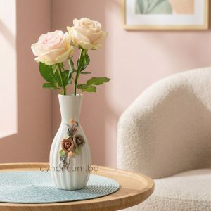 Ceramic Porcelain Floral Design Vase