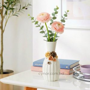 Ceramic Porcelain Floral Design Vase
