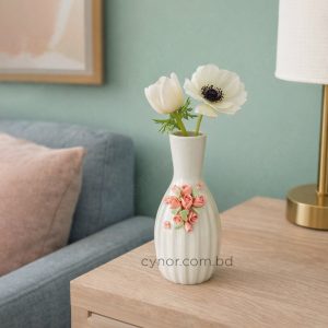 Ceramic Porcelain Floral Design Vase