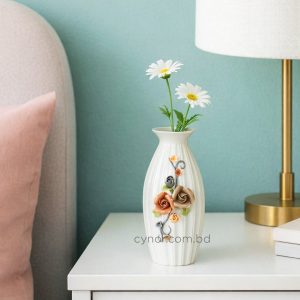 Ceramic Porcelain Vase Floral Design