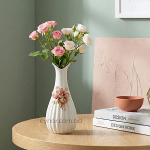 Ceramic Porcelain Vase Decorative Floral Design