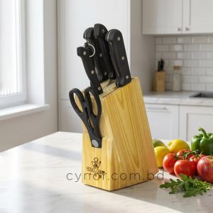 Little Cook 6 Pcs Kitchen Knife Set with Knife Stand