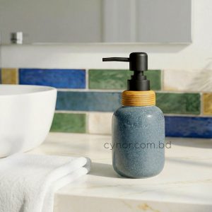 Ash Blue Porcelain Ceramic Soap Shampoo Lotion Dispenser