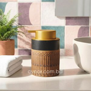 Textured Porcelain Ceramic Soap, Shampoo and Lotion Dispenser