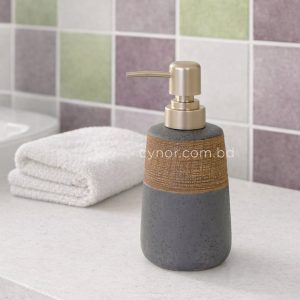 Ash Textured Porcelain Ceramic Soap, Shampoo and Lotion Dispenser