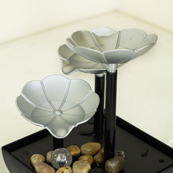 HD241-Silver-USB-Powered-Small-Size-LED-Waterfall-Fountain-Feng-Shui-Tabletop-Decor-with-Decorative-Stones-5