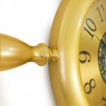 WC743-Nautical Design Wall Clock Glass Dial Golden Fiber Body (7)