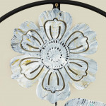 WR682-8-Metal Wall Decor with Ash and Green Color Texture Aquatic Leaf Design (3)